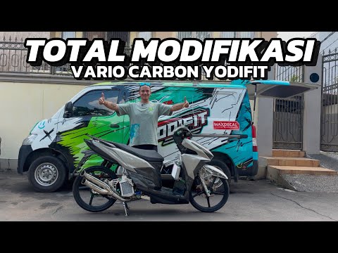 SEGINI TOTAL BIKIN VARIO CARBON YODIFIT‼️ 2 BULAN UDAH HEDON‼️