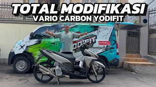 SEGINI TOTAL BIKIN VARIO CARBON YODIFIT‼️ 2 BULAN UDAH HEDON‼️