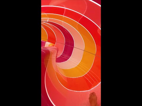 Space Race Right Slide at Kristall Palm Beach WaterPark, Germany #shorts