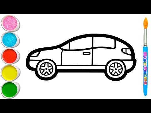 Mobil Listrik Menggambar dan Melukis 🚗🔌⚡🌿 Tutorial Mewarnai untuk Anak-anak & Balita #381