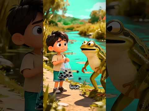 الولد أخذ أطفال الضفدع 😱