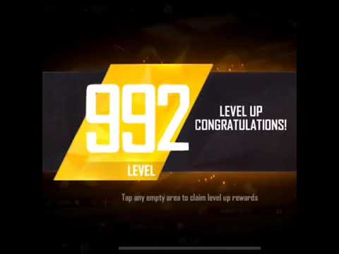 FreeFire Highest Level 992 Up Reward || PreOrder Glue Wall Skin