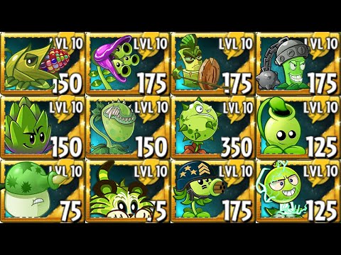 All GREEN Plants Power-Up! in Plants Vs Zombies 2
