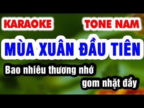 Karaoke MÙA XUÂN ĐẦU TIÊN Tone Nam – Rumba OK | Nhạc Sống Organ 9669