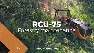 Video - FAE RCU-75 - The remote controlled tracked carriers that can shred wood pieces up to 15 cm in diameter
