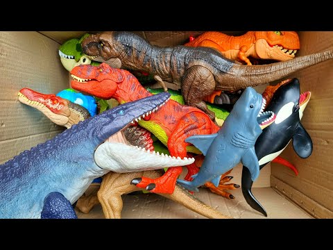 Jurassic World Dominion Tyrannosaurus Rex, indominus rex, mosasaurus, spinosaurus, shark, orca