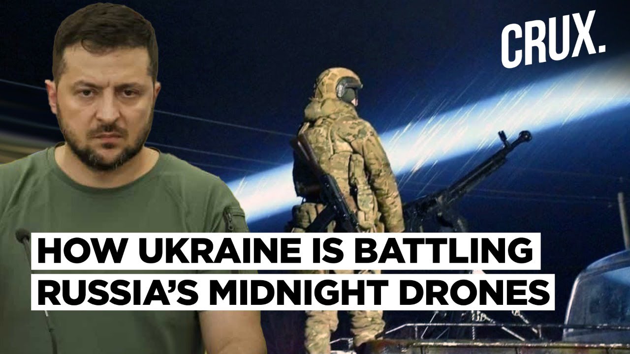 Searchlights to Seek & Destroy Drones at Night | Ukraine’s makeshift Tactics to Down Russia’s Drones
