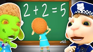 Funny School Adventures | Police Officer Protects the City | Cartoon for Kids