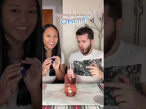 Teaching my bf to use a tampon