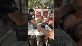 Dustin Pulls making friends #armwrestling