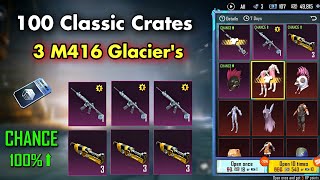 Got 3 M416 Glacier's in 100 Classic Crates • PUBG Expert