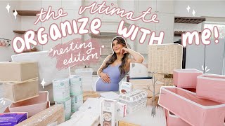 finally ORGANIZING MY ENTIRE HOME 🏠 *before I’m about to pop out a baby*