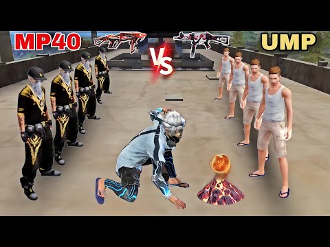 Evo MP40 vs EVO UMP on Factory Roof - Pro Player vs Adam - Gun Skin Challenge - Garena Free Fire