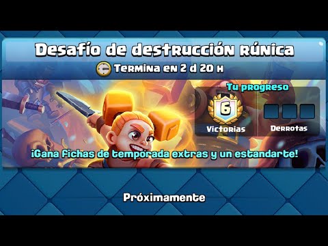 EL MEJOR MAZO PARA EL DESAFÍO DE DESTRUCCION RUNICA EN CLASH ROYALE!!😻