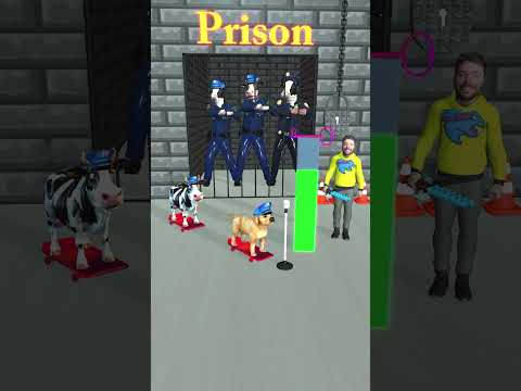 Chicken, Cow cute Vs Dog cute? Which animal can get a key to rescue Police Cow?