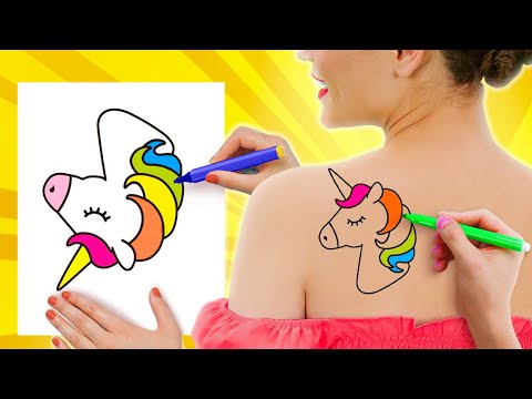 REICH VS. ARM ZEICHENTRICKS UND KUNST-CHALLENGES 🎨 Beste Lifehacks und DIY-Ideen von 123GO! TRENDS