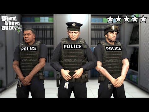 Плохие копы МАЙКЛ, ФРАНКЛИН и ТРЕВОР наводят порядок! - GTA 5 Игра за Полицейского (Моды ГТА 5)