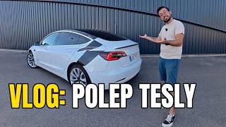 VLOG: Jak jsem si polepil Teslu 🤷‍♂️ 😂.