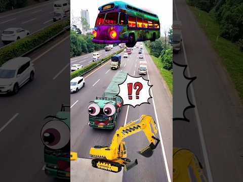 truk tronton excavator mobil zombie #truk #truk #shorts