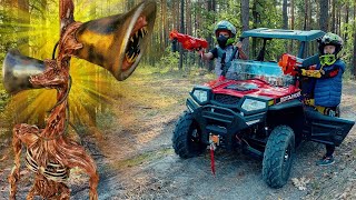 Den y sus amigos en Coches contra Siren Head! | Siren Head en la vida real!