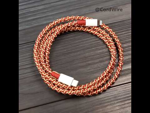 Kevlar braid iPhone charging cable #shorts