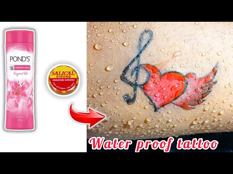 Diy waterproof heart tattoo on hand/Temporary pen tattoo making at home @artistshuvajit