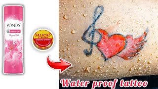 Diy waterproof heart tattoo on hand/Temporary pen tattoo making at home @artistshuvajit