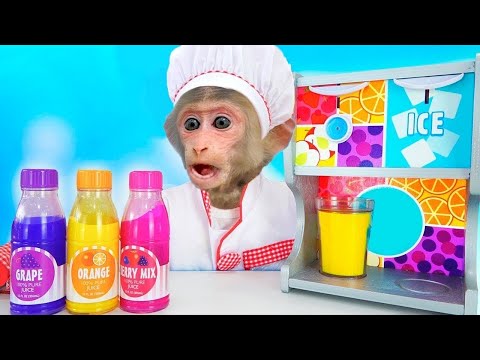 monkey koko challenge to make fruit juice | Monkey Koko