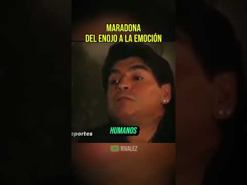 🥲 Maradona del enojo a las lagrimas de alegria