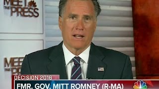 Mitt Romney Would Vote for Write-in Candidate Over Donald Trump