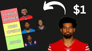 Ranking The Best $1 Wide Receivers In Auction Drafts