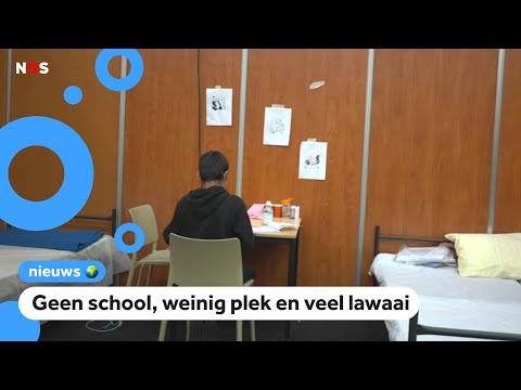 Nog steeds wonen duizenden kinderen in de noodopvang