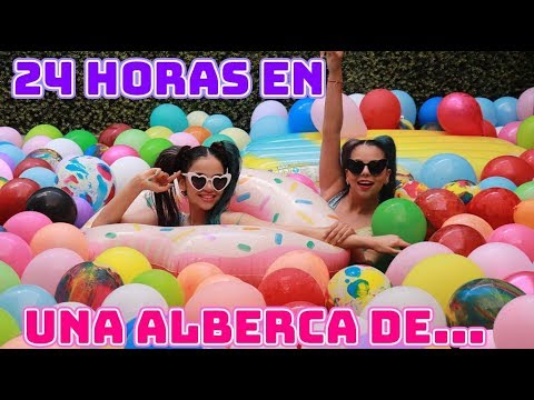 Llenamos la alberca de pelotas - Clavados y Retos Extremos /Gaby y Gilda