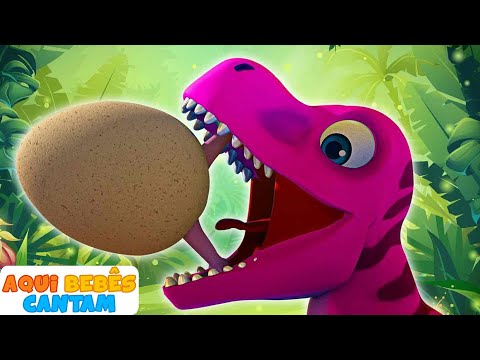 A MÚSICA DOS DINOSSAUROS! Vamos nos Divertir | Aqui Bebês Cantam
