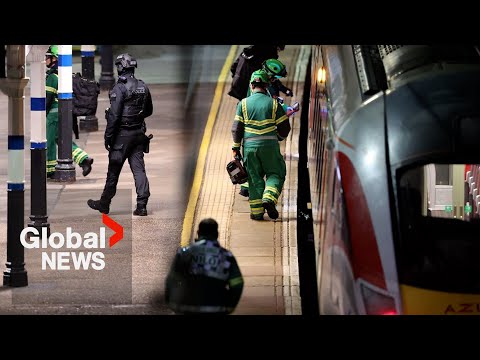 YouTube video thumbnail: "Run, run!" Eyewitnesses Initially Thought UK Train Stabbing was Halloween Prank