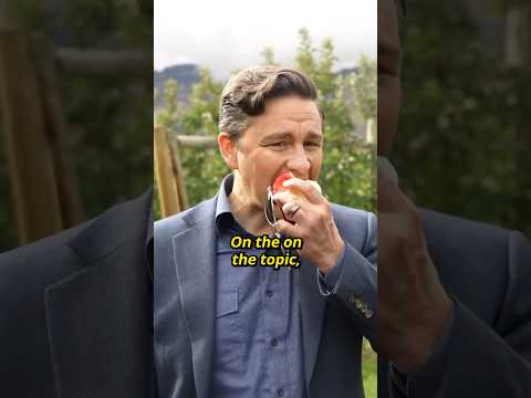 Pierre Poilievre eats an apple while GRILLING a journalist | October 14, 2023