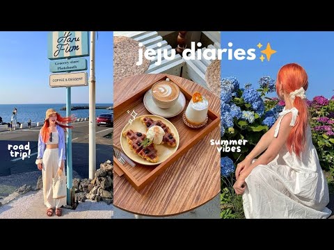 6 days in jeju 🍊🌊 everything we ate 🍜 dreamy stays, cafe hopping 🍵 road trip, reunion!