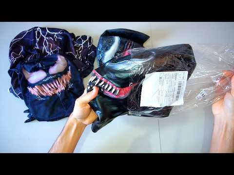 Unboxing Venom Costume (Suit, Masks)