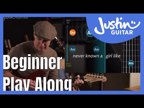 Beginner Play Along: A Girl Like You by Edwyn Collins, Minor Chord Workout Guitar Lesson Guitar-aoke