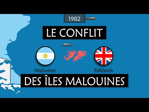 Les Îles Falkland / Malouines - Le conflit entre le Royaume-Uni et l'Argentine résumé sur cartes