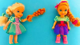 Elsa and Anna toddlers extreme haircut