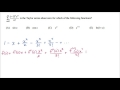 Understanding Taylor Series and Function Evaluation