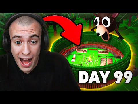 SOPRAVVIVO 99 NOTTI nella FORESTA INFESTATA di ROBLOX!!