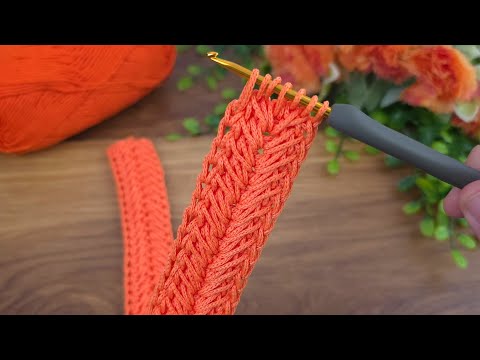 👑 Elegant and Quick Tunisian Stitch Headband | DIY Tutorial #crochet #knitting