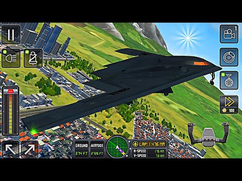 Flight Airplane Simulator - B-2 Spirit Pilot Flying Game | Android Gameplay | Part 9