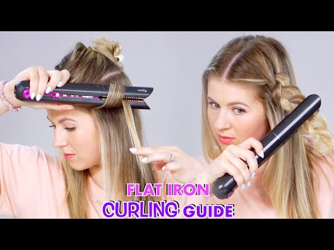How To Curl Hair With a Flat Iron!