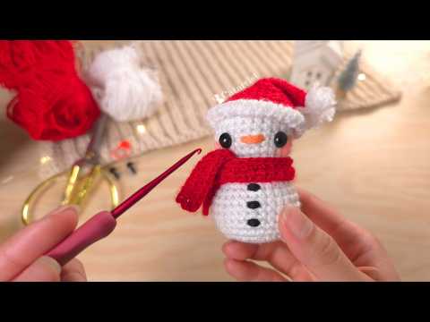 Muñeco de Nieve Amigurumi ⛄️🎄 Crochet Tutorial paso a paso PRINCIPIANTES