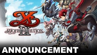 Ys IX: Monstrum Nox Officially Revealed in The West For PS4, Switch, PC