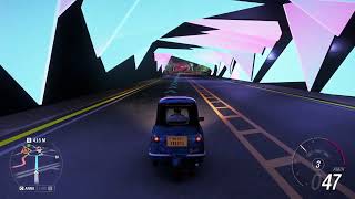 The Smallest Car - Peel P50 Trolli Edition Heavy Rain Driving | Forza Horizon 6 Steering Wheel (4K)
