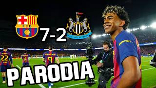 Canción Barcelona - Newcastle 7-2 (Parodia Enrique Iglesias -Subeme la radio)